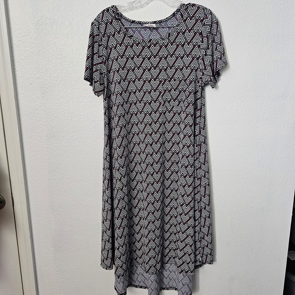 Lularoe Carly High Low Swing Style Dress Women's Size Medium